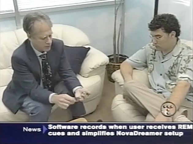 Michel Gingras with Dr. Stephen Laberge on Tech TV